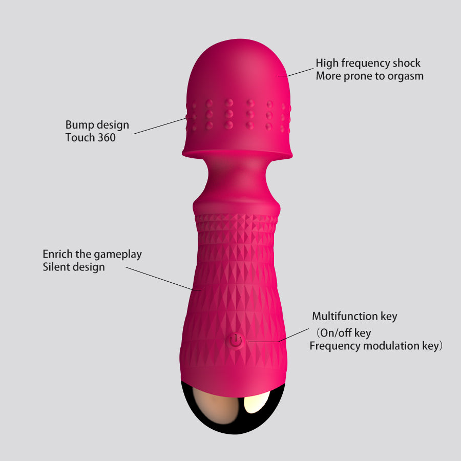 Mini Wand Massager Silicone Sex Toys Adult Women 18+ Product