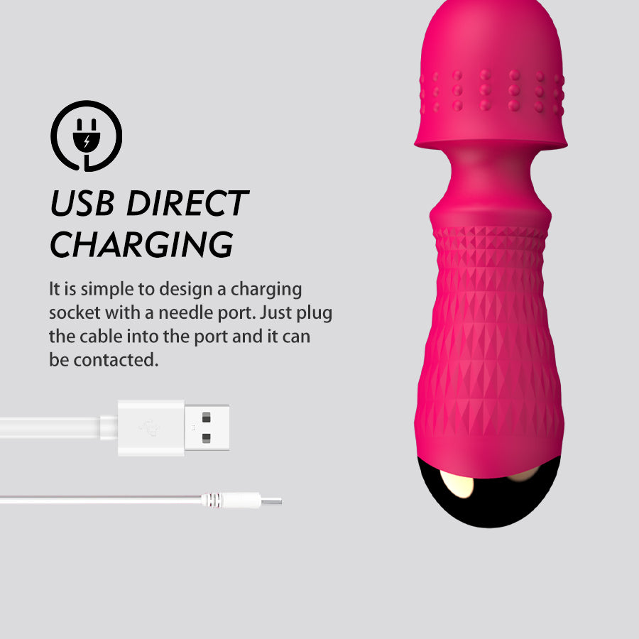 Mini Wand Massager Silicone Sex Toys Adult Women 18+ Product