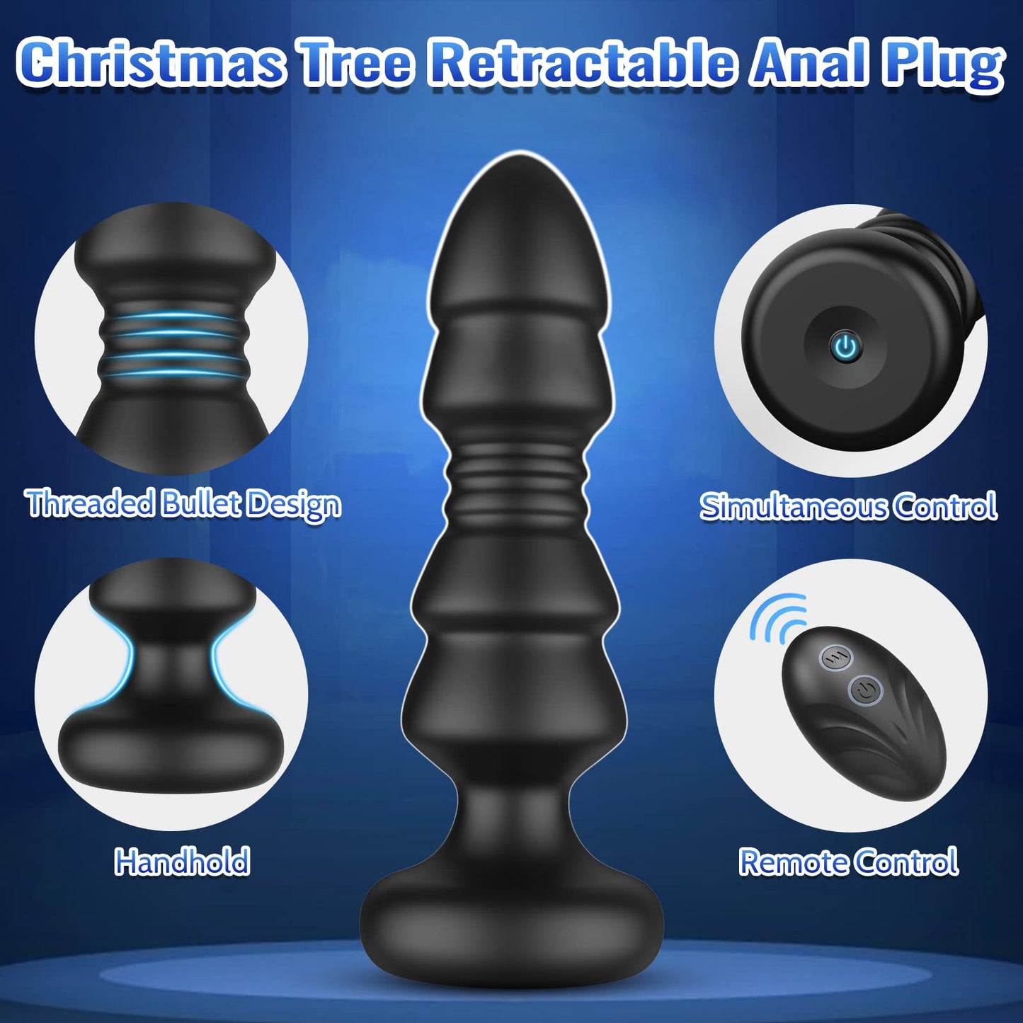 Anal Toys Sex Toy Remote Control Vibrating Butt Plug G Spot Vibrator