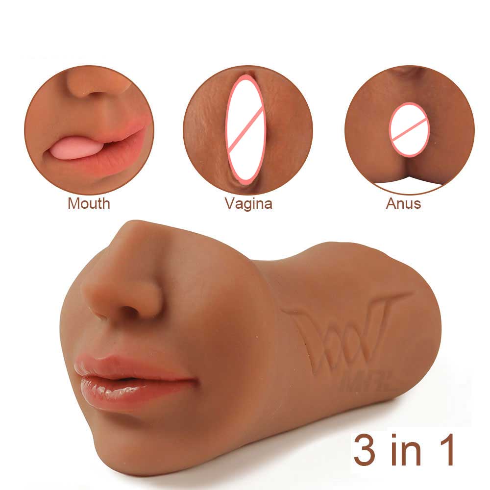 3 in 1 Anal Butt Mouth Real Vagina Pockets Pussy for Men Sex Male Toys Sex Adult Sexy Toys Male Masturbators Male Masturbation