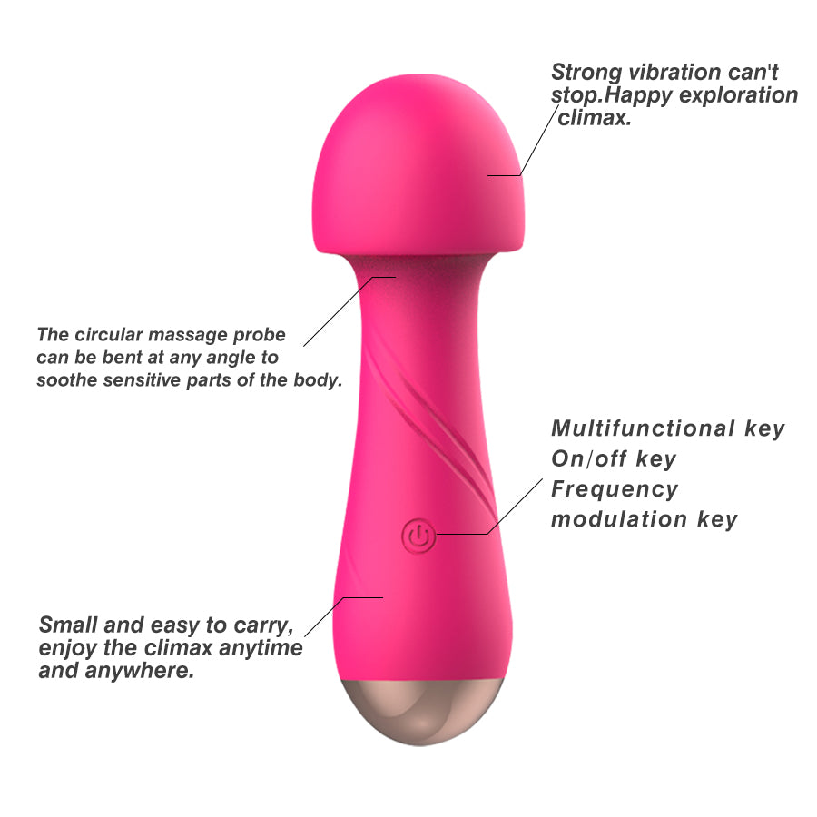 Premium Rechargeable Vibrating Massager - 12 Speeds Waterproof Design for Ultimate Pleasure