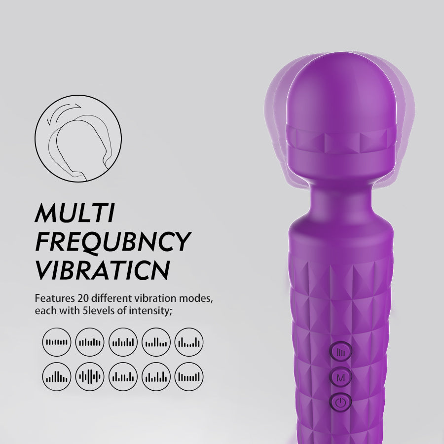 Wand Massager for Women 20 Frequencies Vibrations Sex Toys Female Masturbation