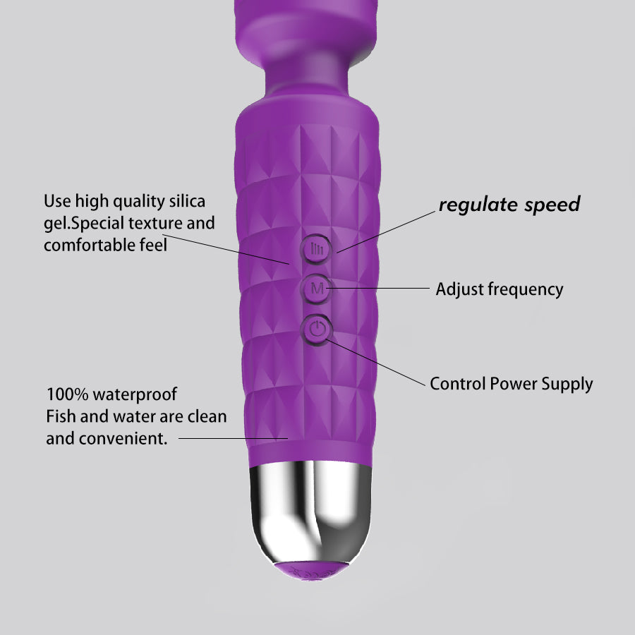 Wand Massager for Women 20 Frequencies Vibrations Sex Toys Female Masturbation
