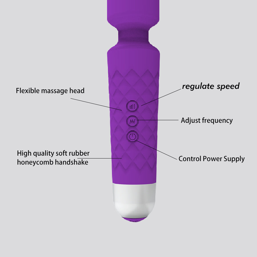 20 Frequencies Vibrator for Women Wand Massager Body Massage Adult Toys