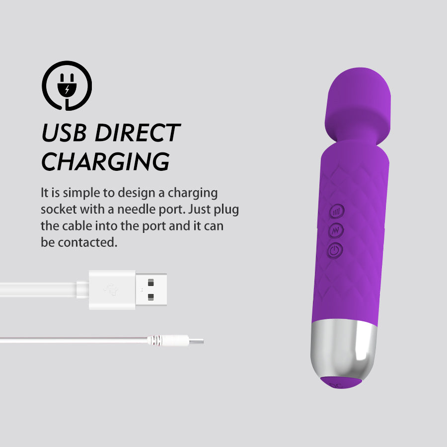 20 Frequencies Vibrator for Women Wand Massager Body Massage Adult Toys