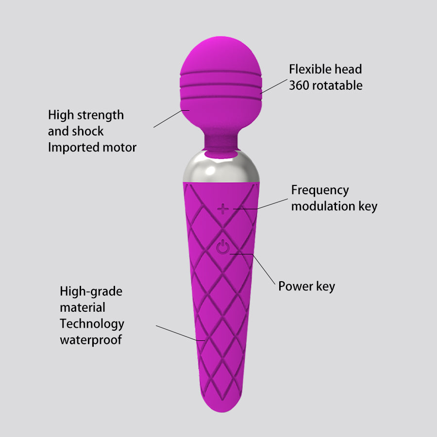 12 Frequencies Vibrator AV Wand Massager Adult Sex Toys
