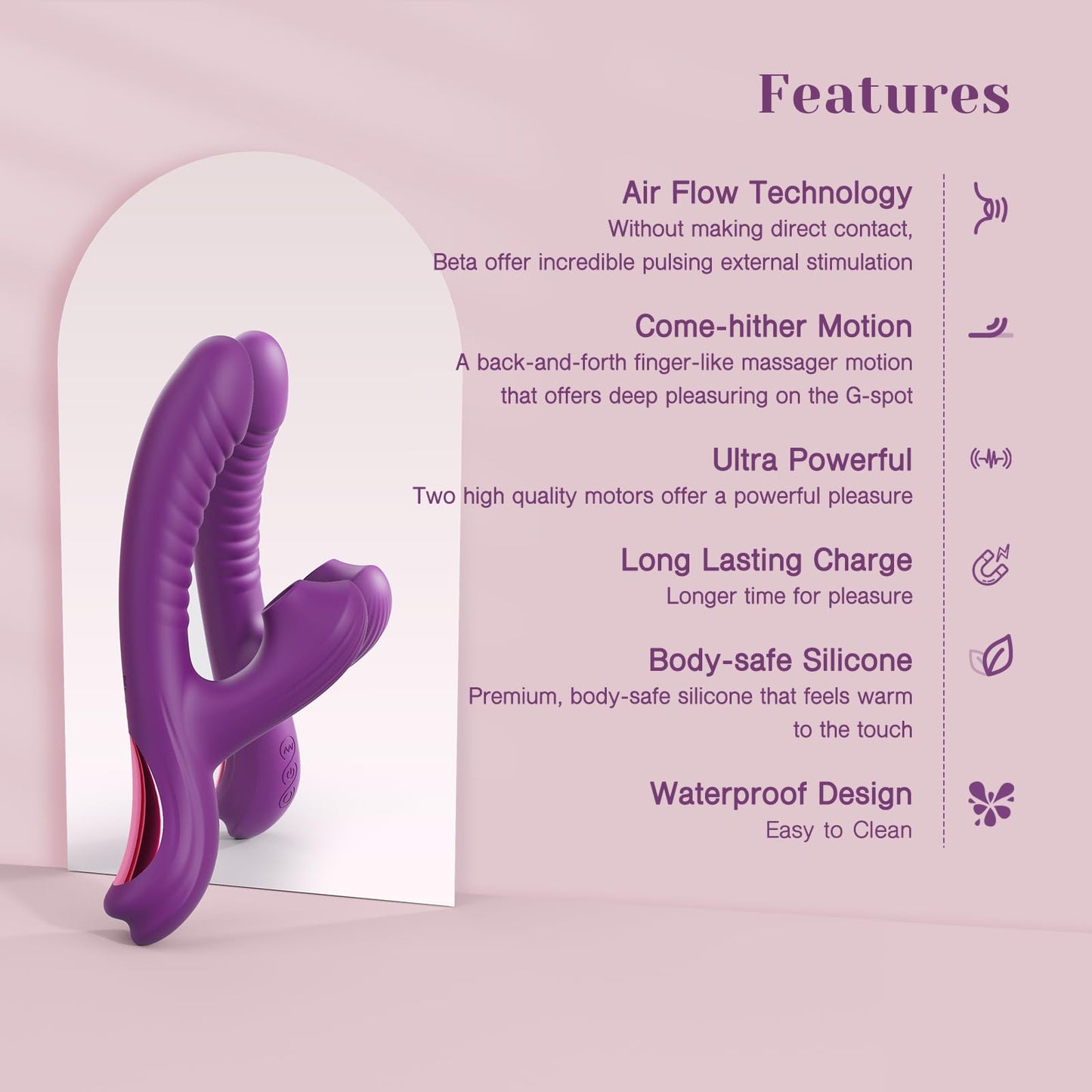 Rabbit Sucking Vibrator for Clitoral G Spot Stimulation Adult Sex Toys for Women Couple
