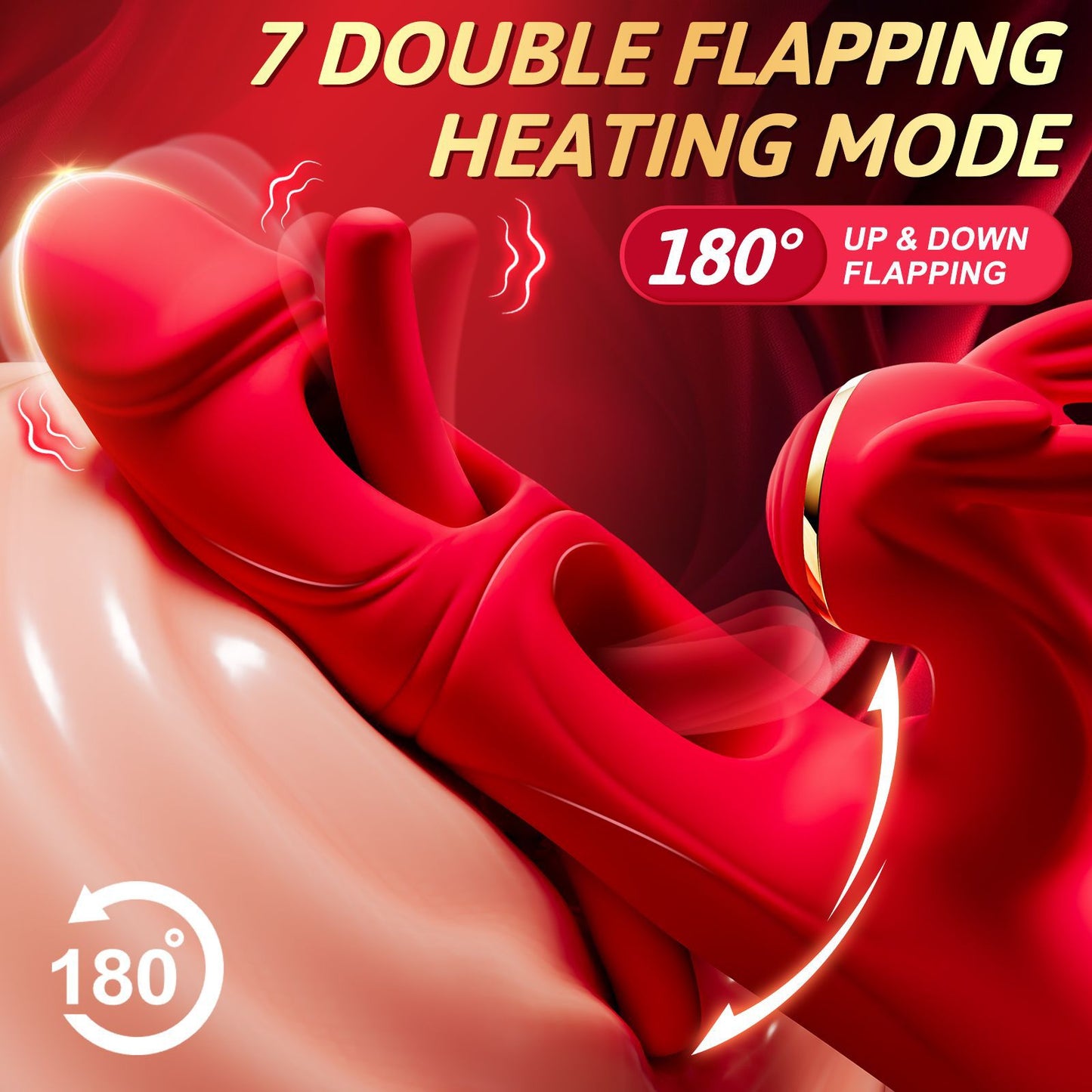 4IN1 Female Sex Toys G Spot Vibrator with 10 Vibrating 10 Tapping & 7 Flapping