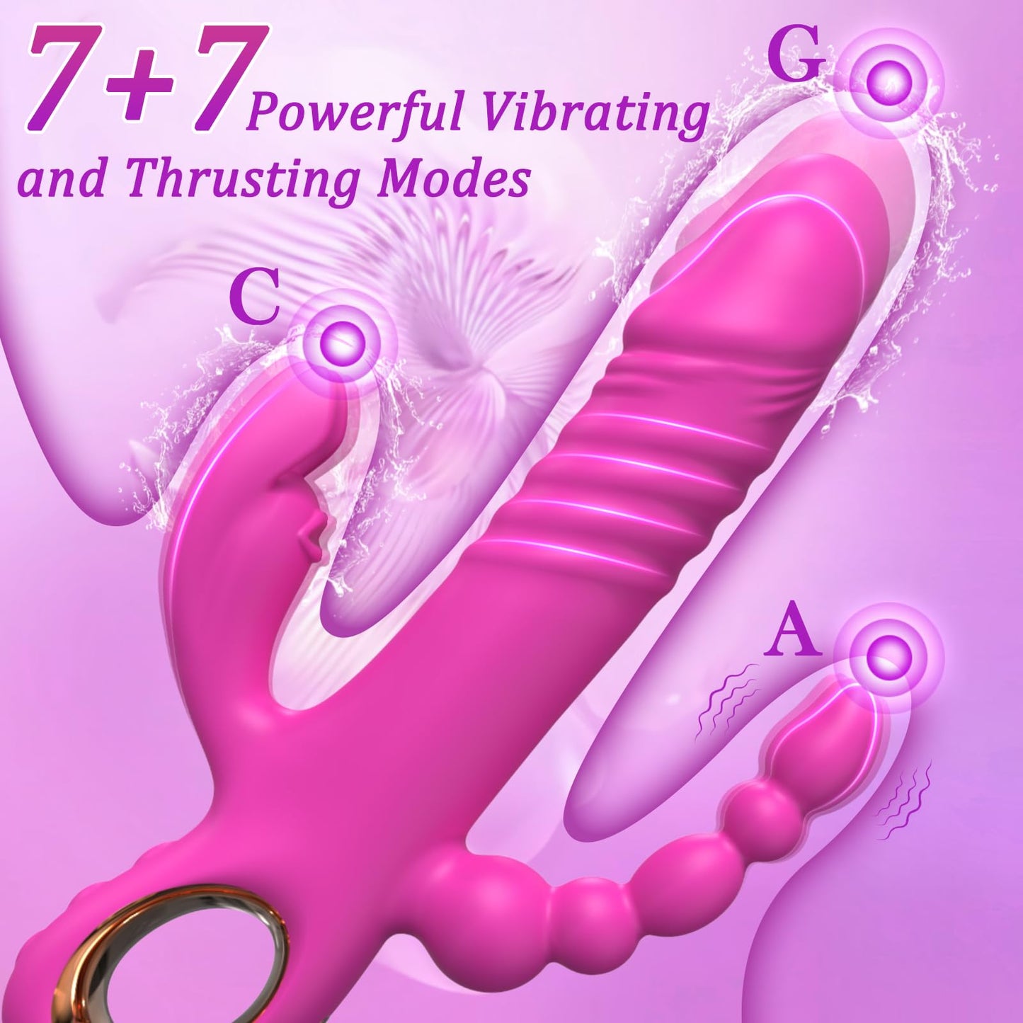 G Spot Anal Rabbit Vibrators Adult Sex Toys for Women