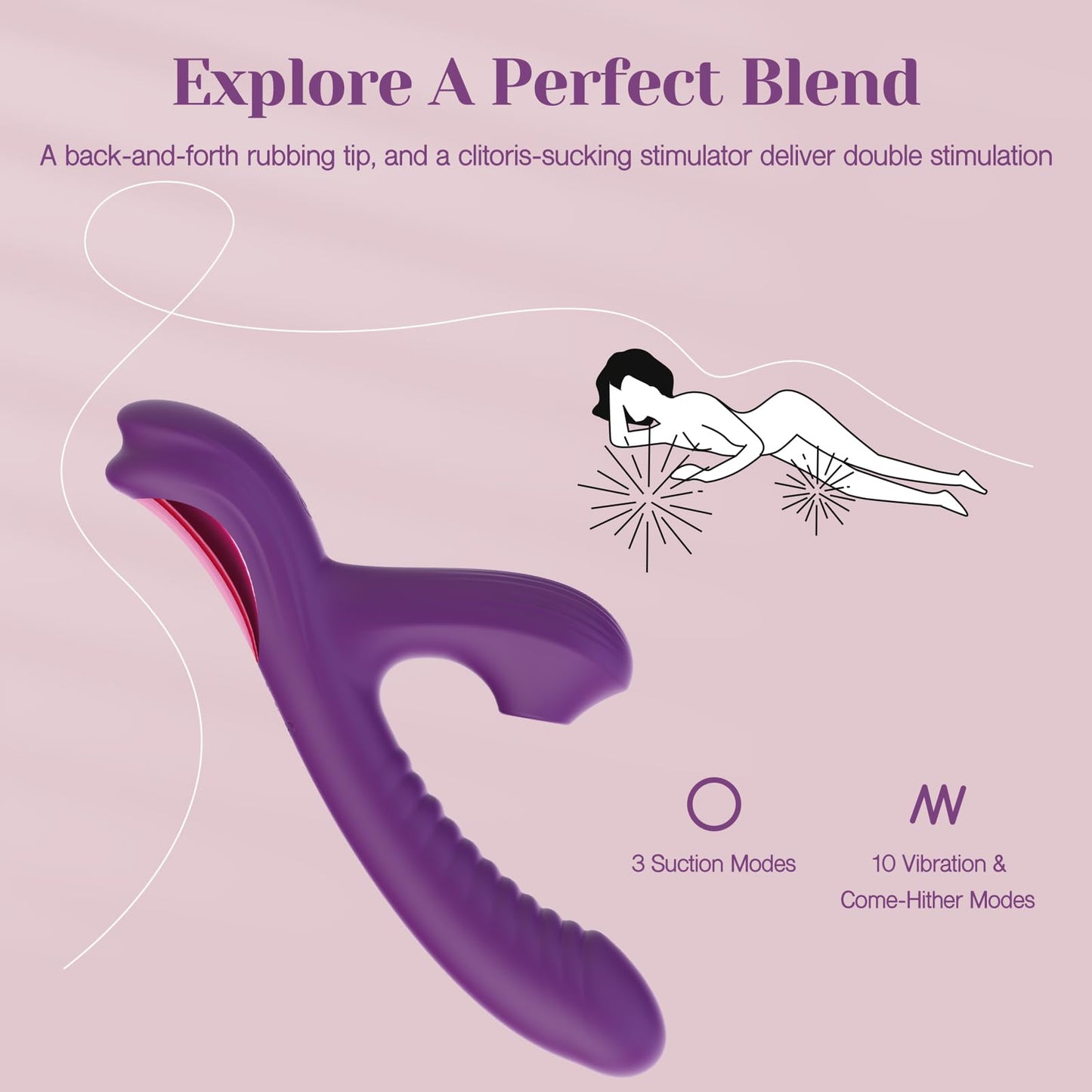 Rabbit Sucking Vibrator for Clitoral G Spot Stimulation Adult Sex Toys for Women Couple