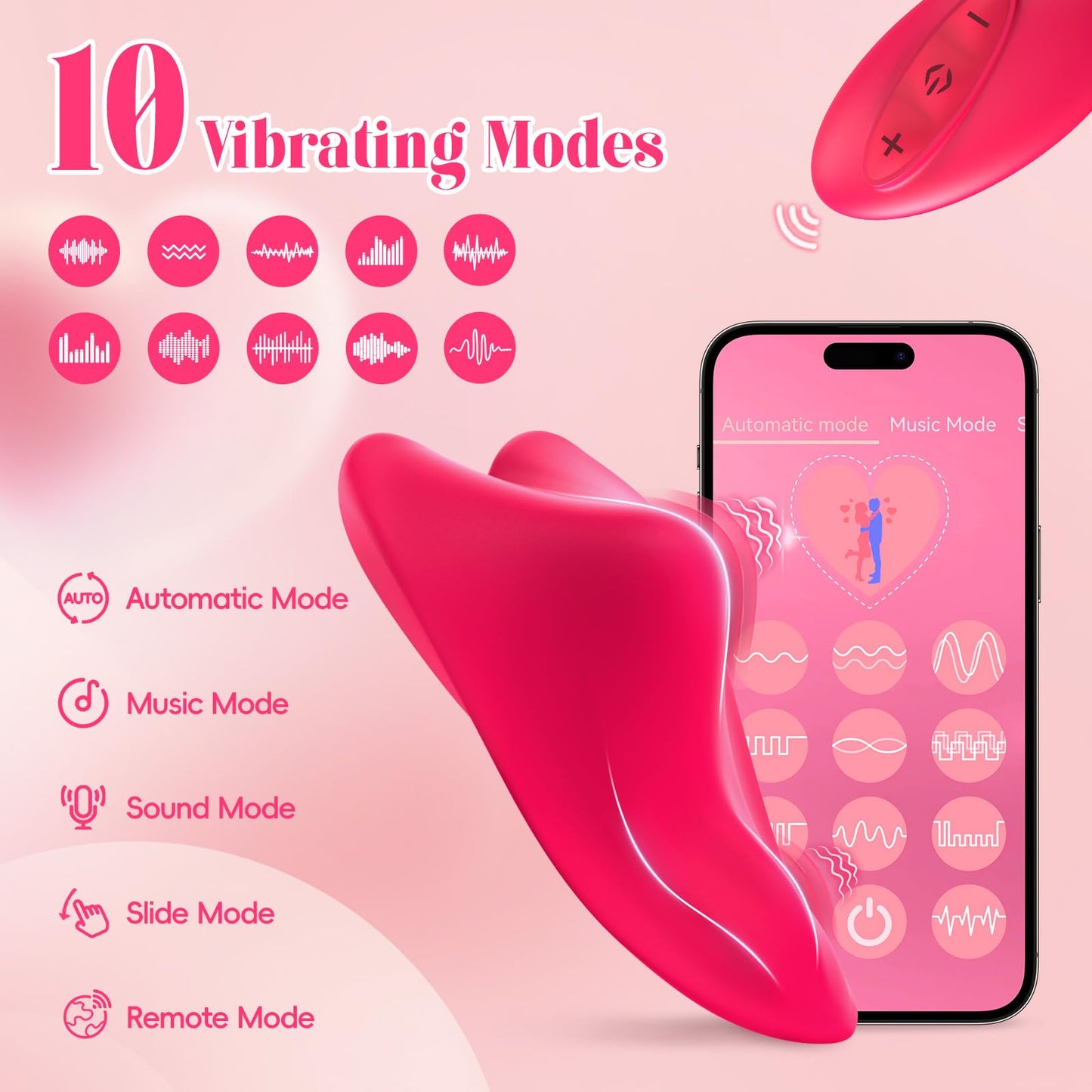 Remote Control Vibrator Couples Sex Toys Vibrating Panties with 10 Vibration