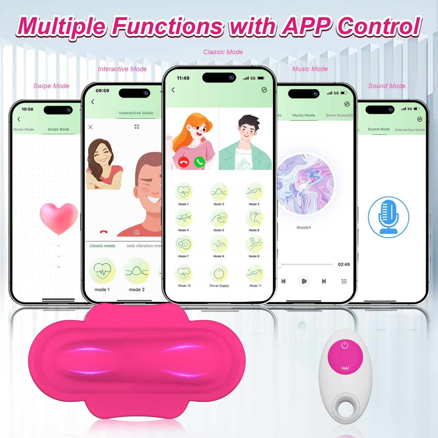 Wearable Panty APP Remote Control Vibrators Adult Sex Toys for Women or Couples
