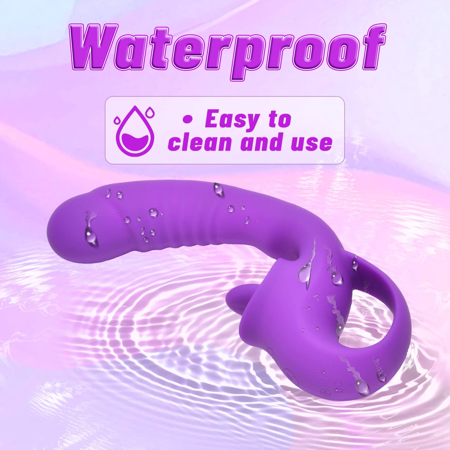 Realistic Dildo Clitoralis Stimulator for Women with 10 Licking & Vibrating Modes