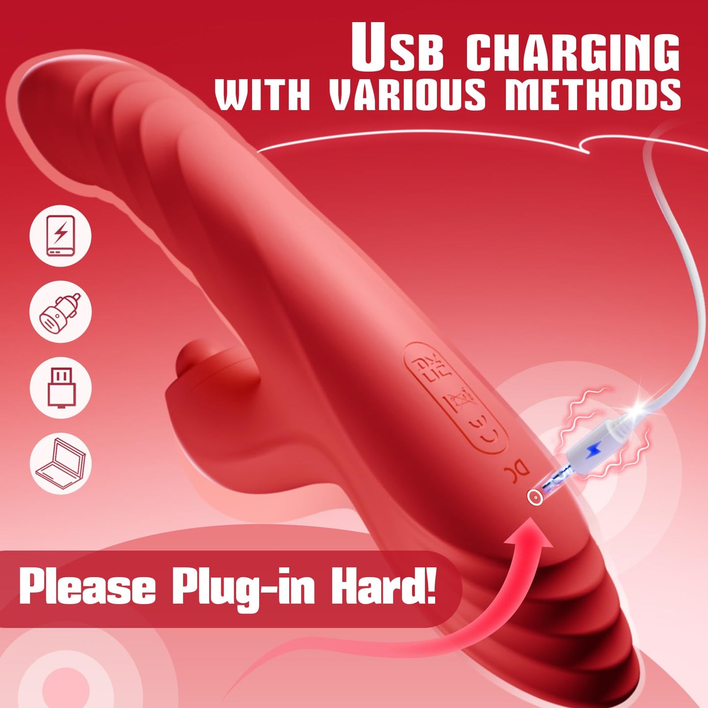 Vibrator Thrusting Dildo Rabbit Vibrators Adult Sex Toy for Women and Couple
