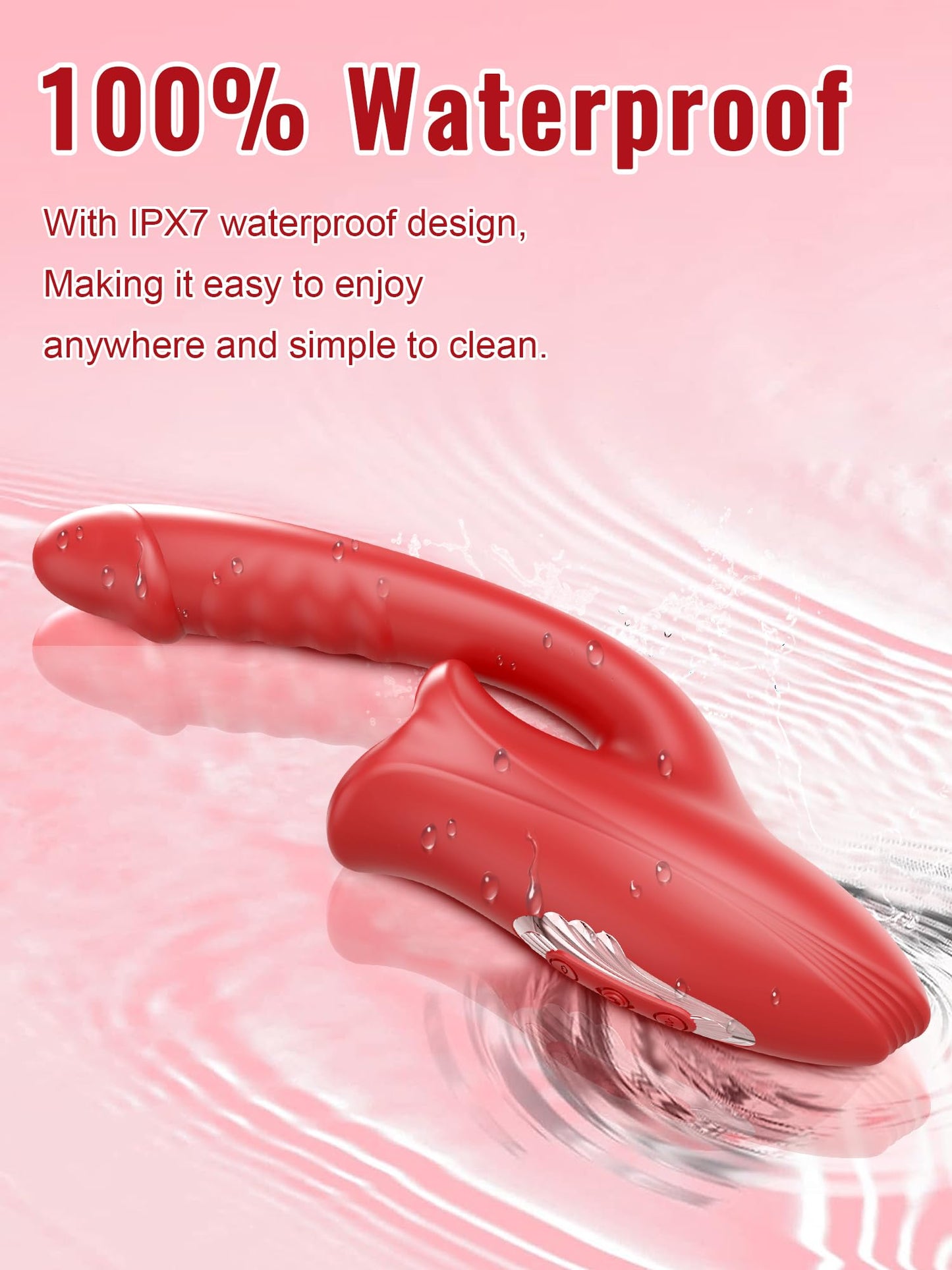 Tongue Rose Sex Toy Realistic Dildo Vibrators for Women