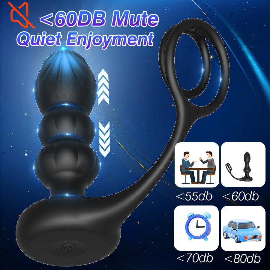 Remote Vibrator Anal Butt Plug for Men Prostate Massager Masturbators