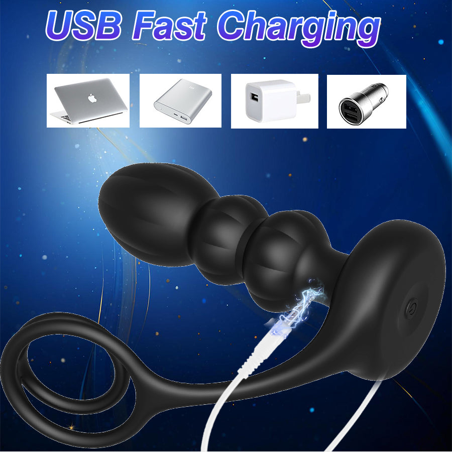 Remote Vibrator Anal Butt Plug for Men Prostate Massager Masturbators