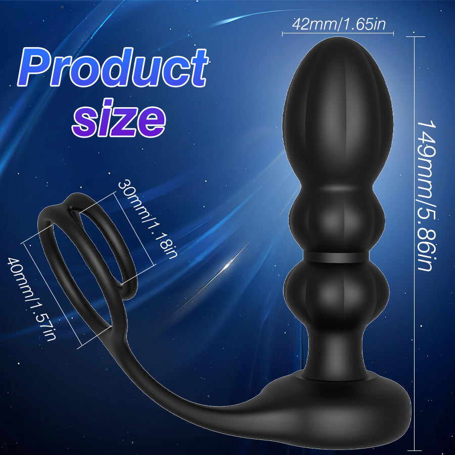 Remote Vibrator Anal Butt Plug for Men Prostate Massager Masturbators