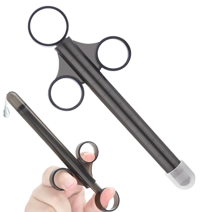 MELO VAGINAL SYRINGES Lube Applicator Injectors with 10ml Precise Scales 6.5” Long, Anal Shooter with Air-Proof Silicone Cap Lubricant Applicator for Men Women & Couples