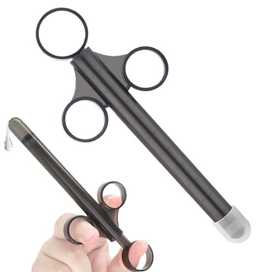 MELO VAGINAL SYRINGES Lube Applicator Injectors with 10ml Precise Scales 6.5” Long, Anal Shooter with Air-Proof Silicone Cap Lubricant Applicator for Men Women & Couples