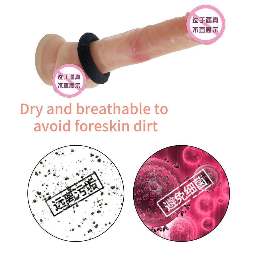 MELO Silicone Cock Rings Delay Ejaculation Extender Flexible Glue Elastic Penis Ring PESSARIES for Man Sex Toys for Men Male