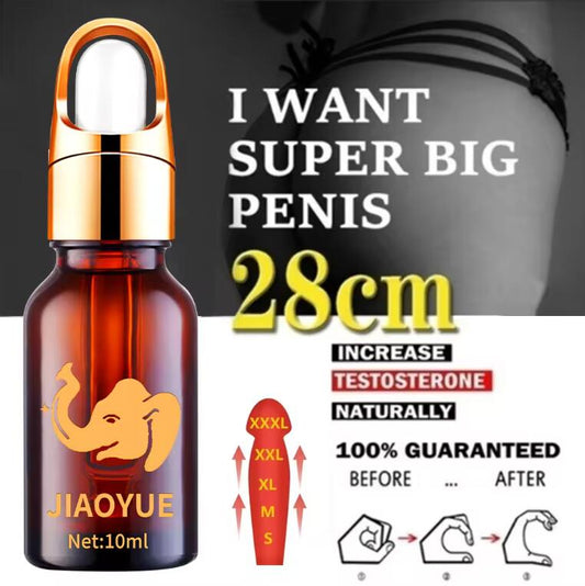 5 Bottles Male penis enlargement essential oil thickening hard cavernous body growth repair enlargement, damaged regeneration
