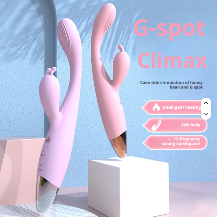 3IN1 Handheld G Spot Climax Rabbit Vibrator Sex Toys for Women Adult Sex Toys with 12 Vibration and Heating Clitoral Stimulator