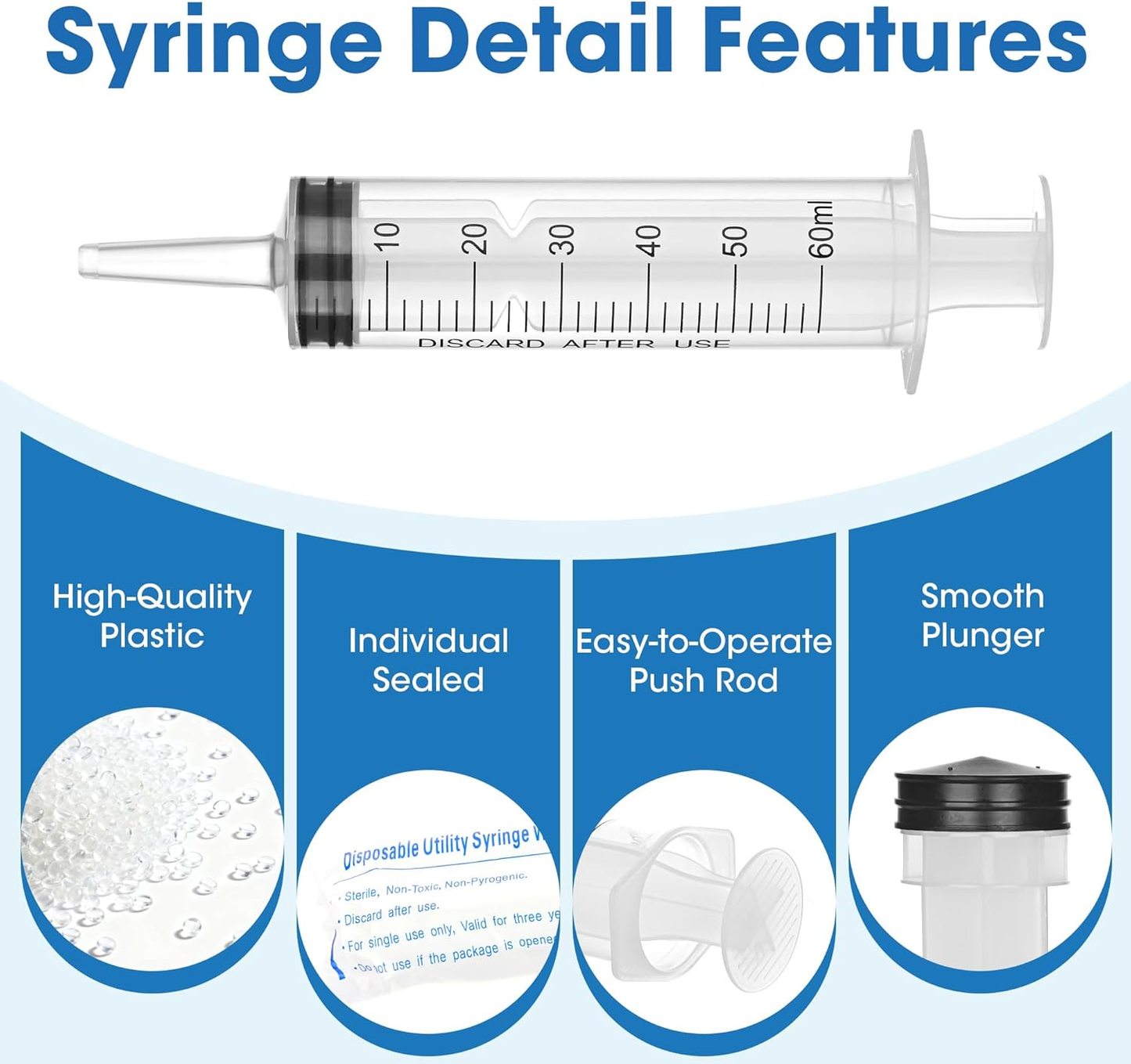 MELO UTERINE SYRINGES Factory Direct Sales Good Quality Plastic OEM Manufacturer for Medical Application