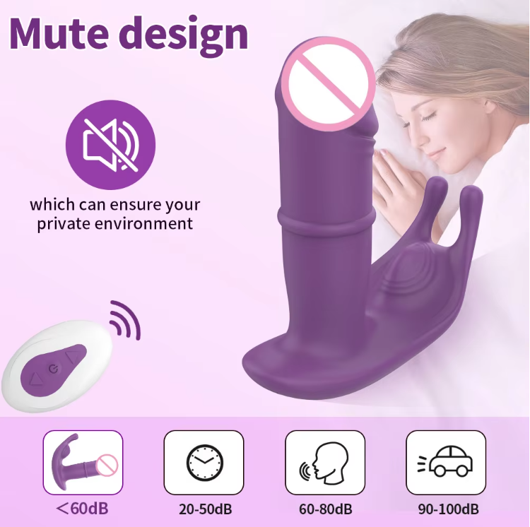 3in1 Remote Sliding Ring USB Rechargeable Wearable Panties G-Spot Sex Toys for Women Vibrator 10 Modes Anal Plug Clitoral Stimulator