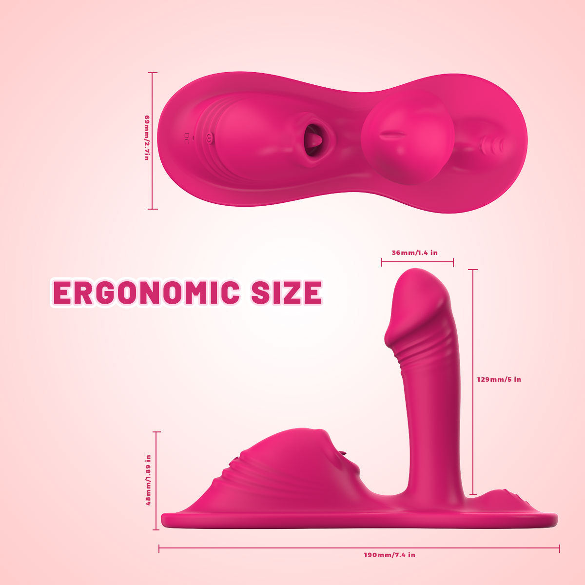 APP G Spot Female Ride-on Dildo Vibrator Sex Toys for Women Sex Toys with 10 Vibration Licking Silicone Clitoral Vibrators Anal Plug Adult