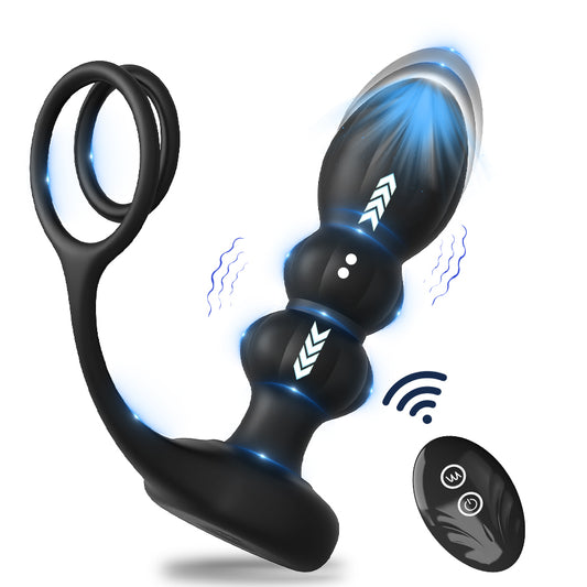 Remote Vibrator Anal Butt Plug for Men Prostate Massager Masturbators