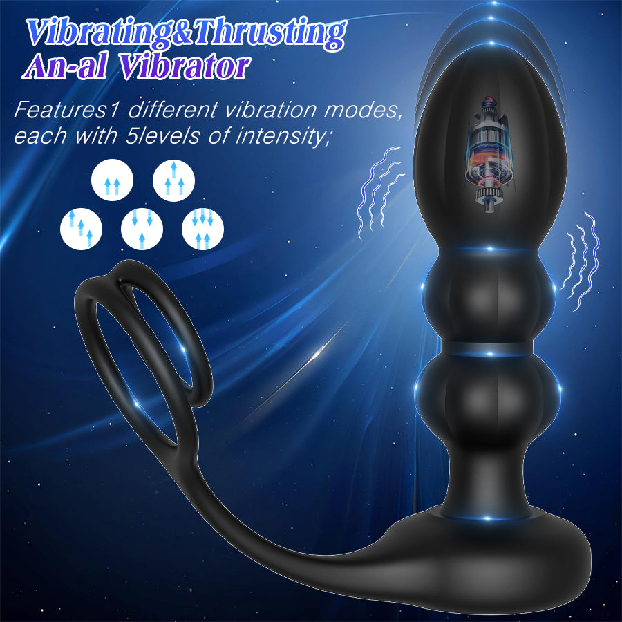 Remote Vibrator Anal Butt Plug for Men Prostate Massager Masturbators