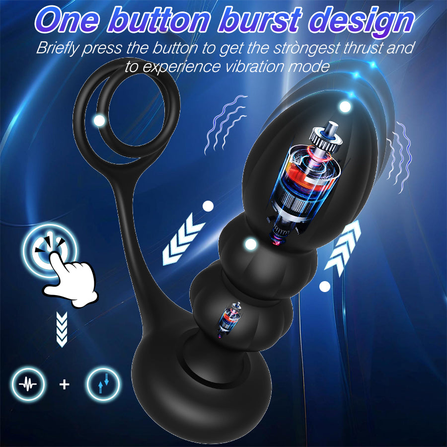 Remote Vibrator Anal Butt Plug for Men Prostate Massager Masturbators