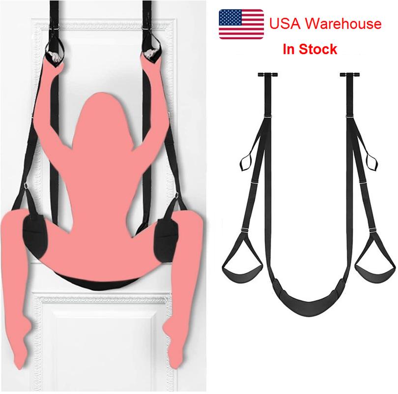 Sex Swing Erotic Toys for Couples Sex Position Love Sling for Door with Thick Sponge Cushion Sex Furniture for Women's Pleasure