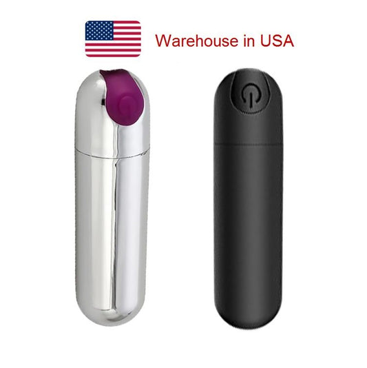 10 Vibration Modes Super Powerful Rechargeable Bullet Vibrator Waterproof Discreet Portable Adult Sex Toy Bullet