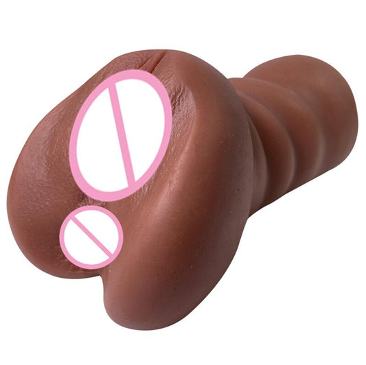 2 in 1 Male Masturbator Pocket Pussy with Realistic Textured Vagina and Tight Anus Stroker Anal Play Pleasure Sex Toys for Men