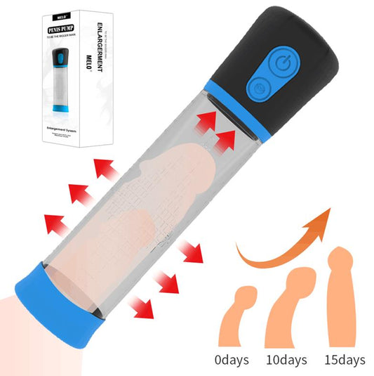 Melo Penis Enlargement Pump Adult Sex Toy Masturbator for Man Adult Sex Men Extender for Men