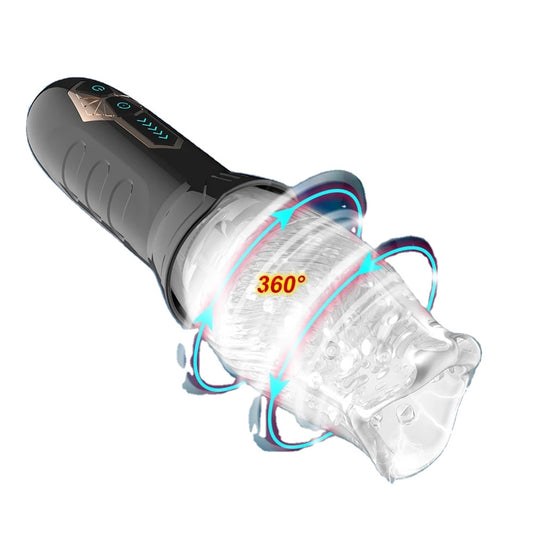 Automatic Electric Male Masturbators Cup Rotating Penis Stimulation Pocket Pussy Cup Adult Sex Toy for Male