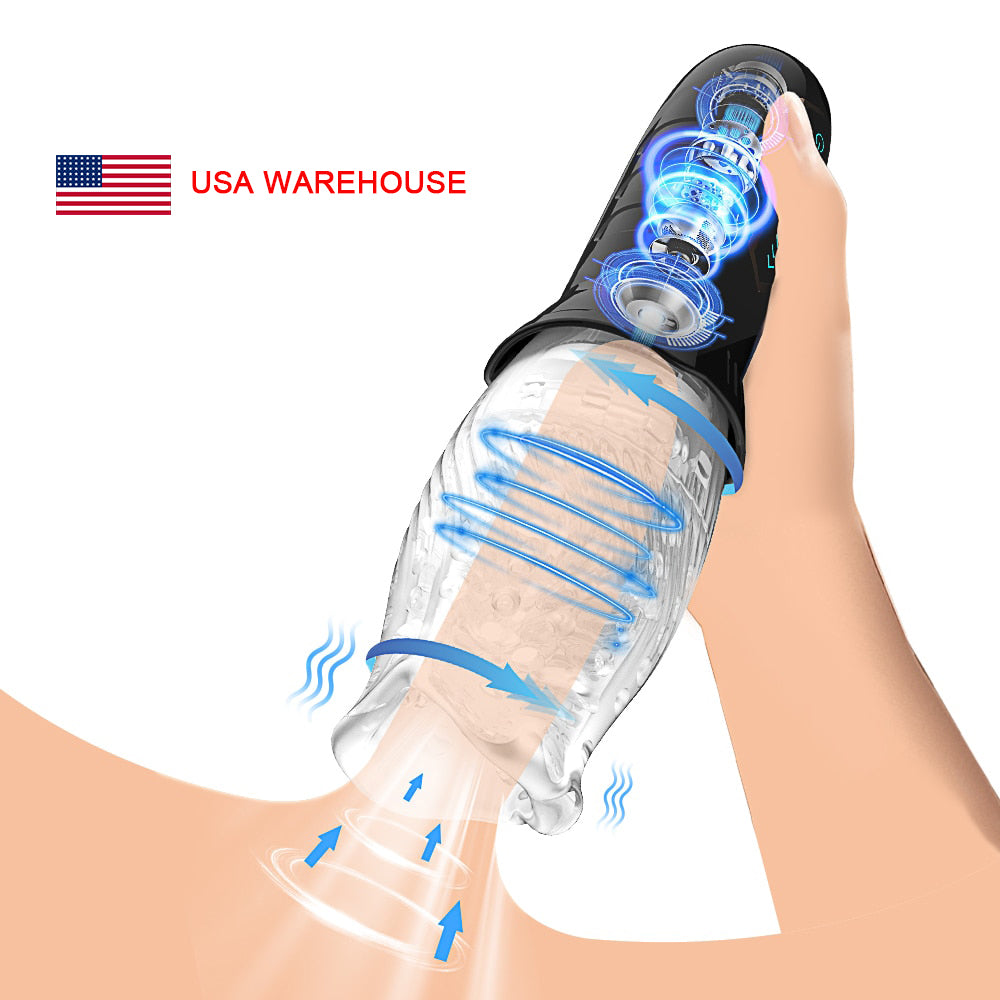 Automatic Electric Male Masturbators Cup Rotating Penis Stimulation Pocket Pussy Cup Adult Sex Toy for Male