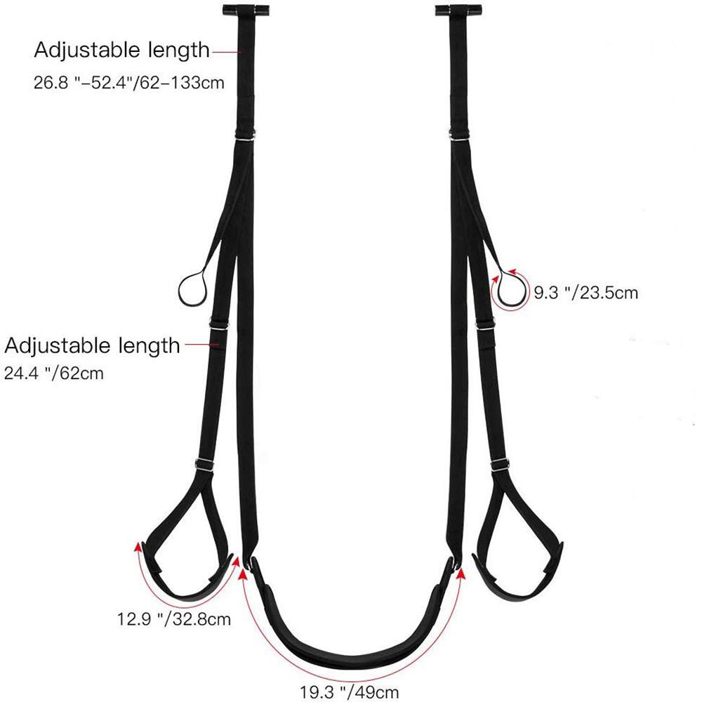 Sex Swing Erotic Toys for Couples Sex Position Love Sling for Door with Thick Sponge Cushion Sex Furniture for Women's Pleasure
