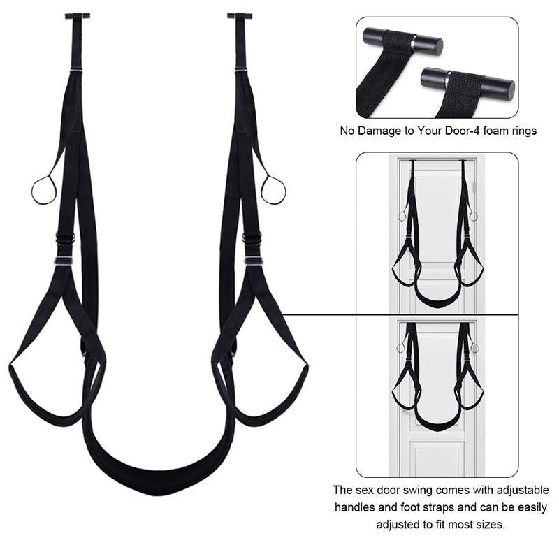 Sex Swing Erotic Toys for Couples Sex Position Love Sling for Door with Thick Sponge Cushion Sex Furniture for Women's Pleasure