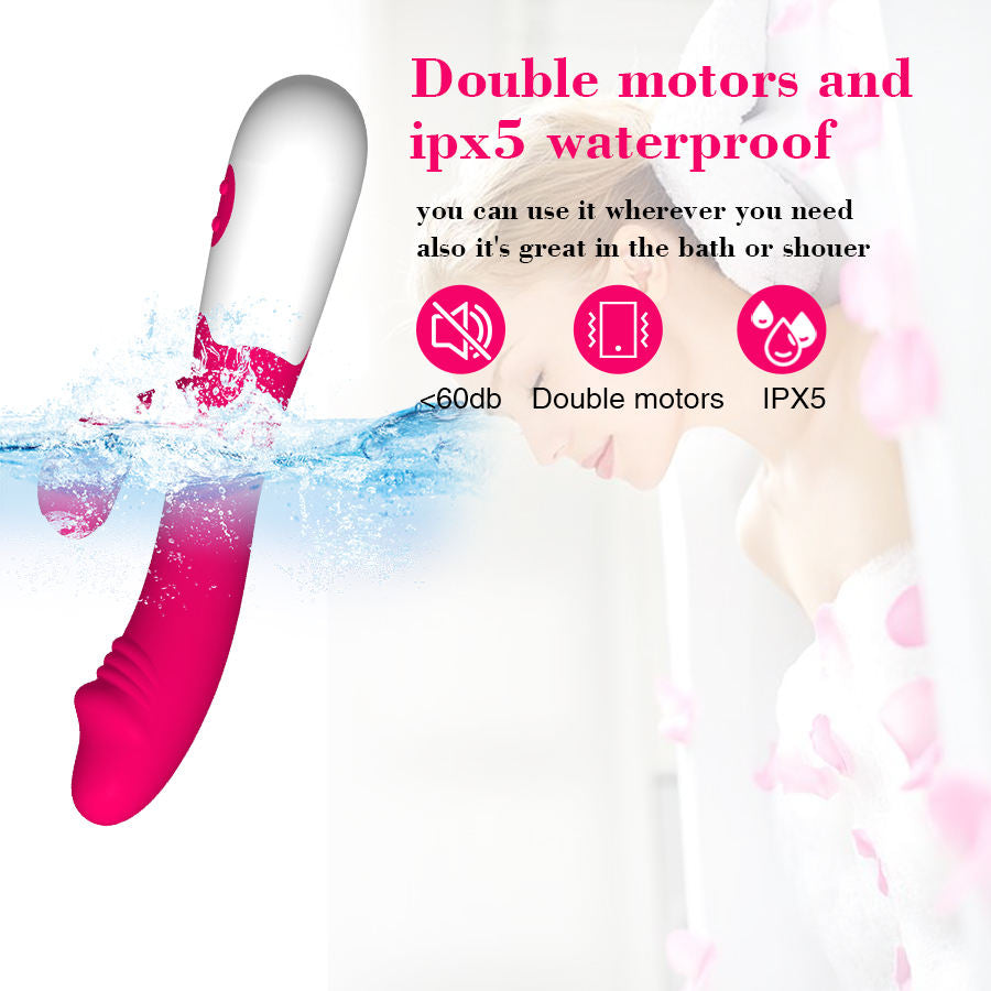 Rabbit Vibrator Sex Toys for Women Vagina Wand Massager G Spot Vibrating Dildo Vibrator Adult Sex Clitoris Stimulator