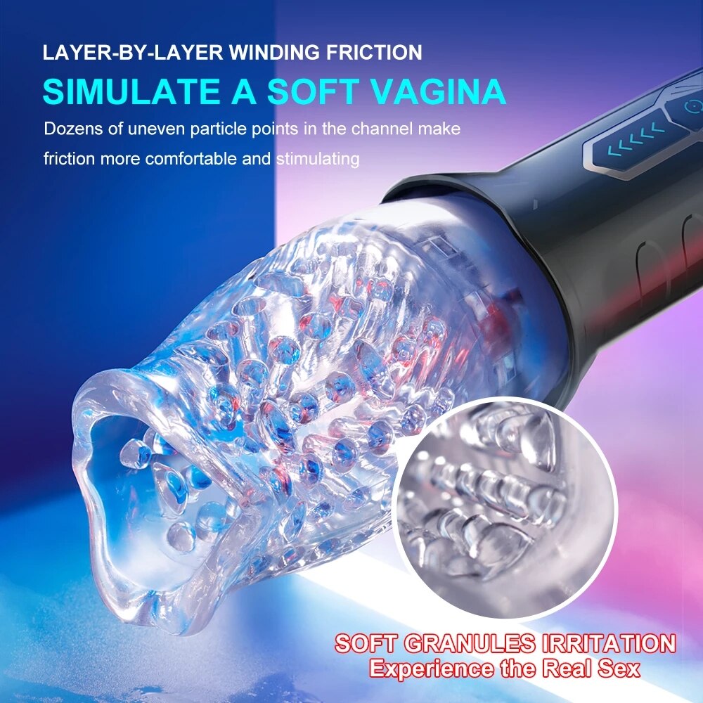 Automatic Electric Male Masturbators Cup Rotating Penis Stimulation Pocket Pussy Cup Adult Sex Toy for Male