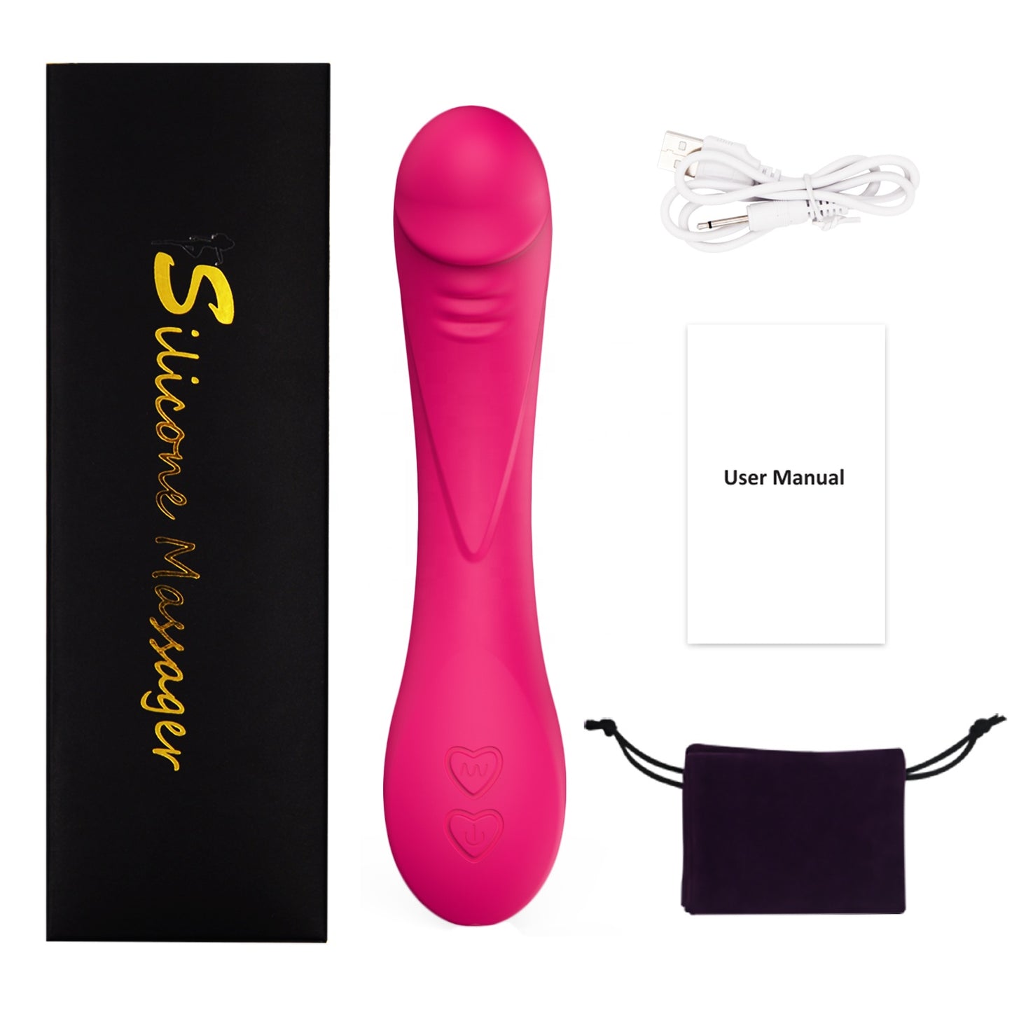 USB Recharge 12 Speed Massage Vibrator Dildo for Female Women Sex Toys