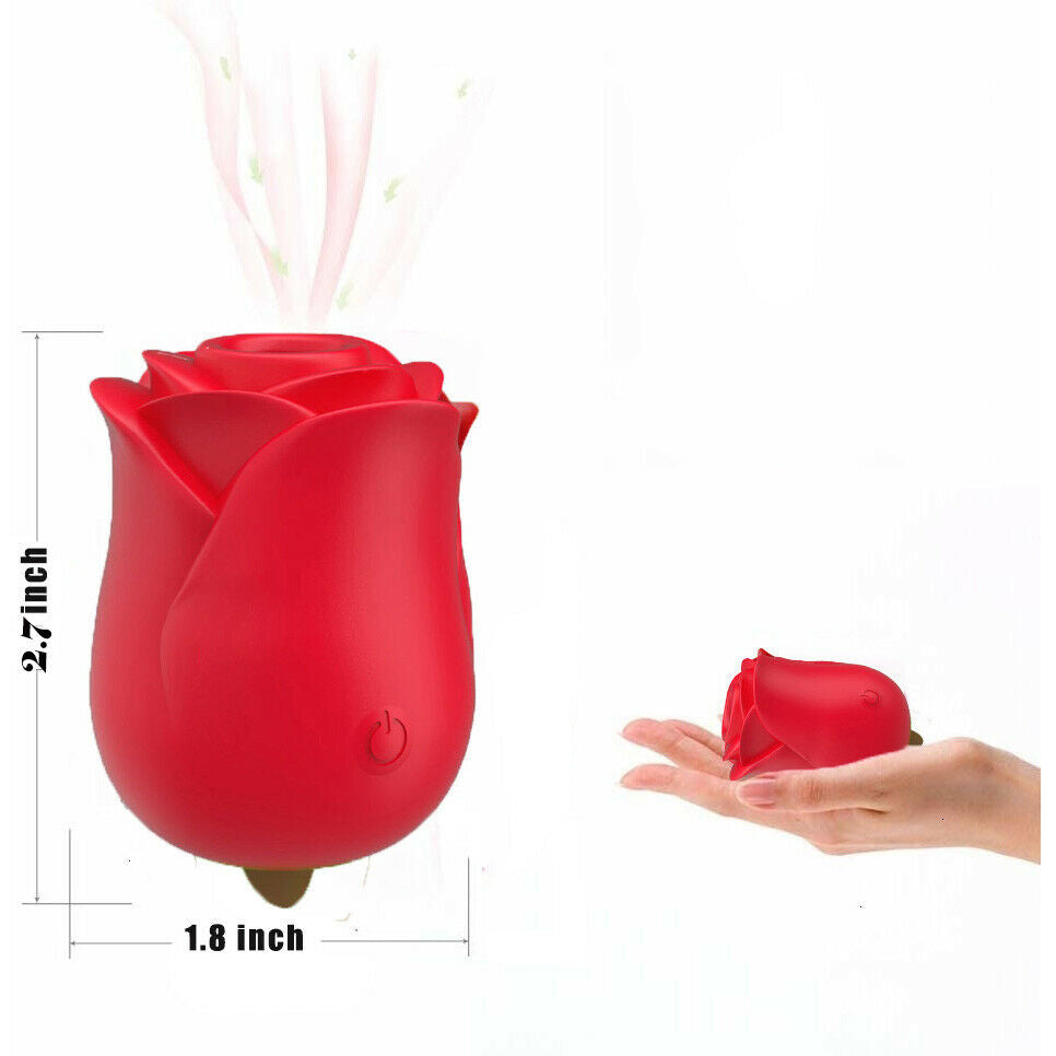 Rose Tongue Lick Vibrating Sucker Vibrator Rose Sex Toys for Women Nipple Sucker Oral Licking Clitoris Stimulation Sexual