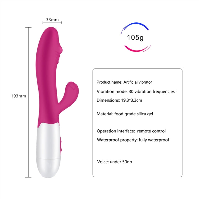 Rabbit Vibrator Sex Toys for Women Vagina Wand Massager G Spot Vibrating Dildo Vibrator Adult Sex Clitoris Stimulator