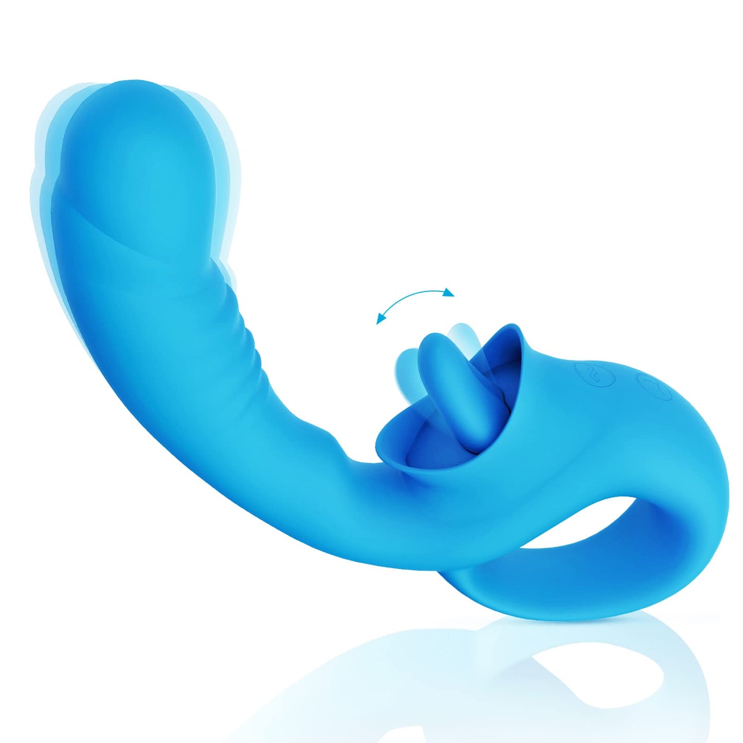 Realistic Dildo Clitoralis Stimulator for Women with 10 Licking & Vibrating Modes