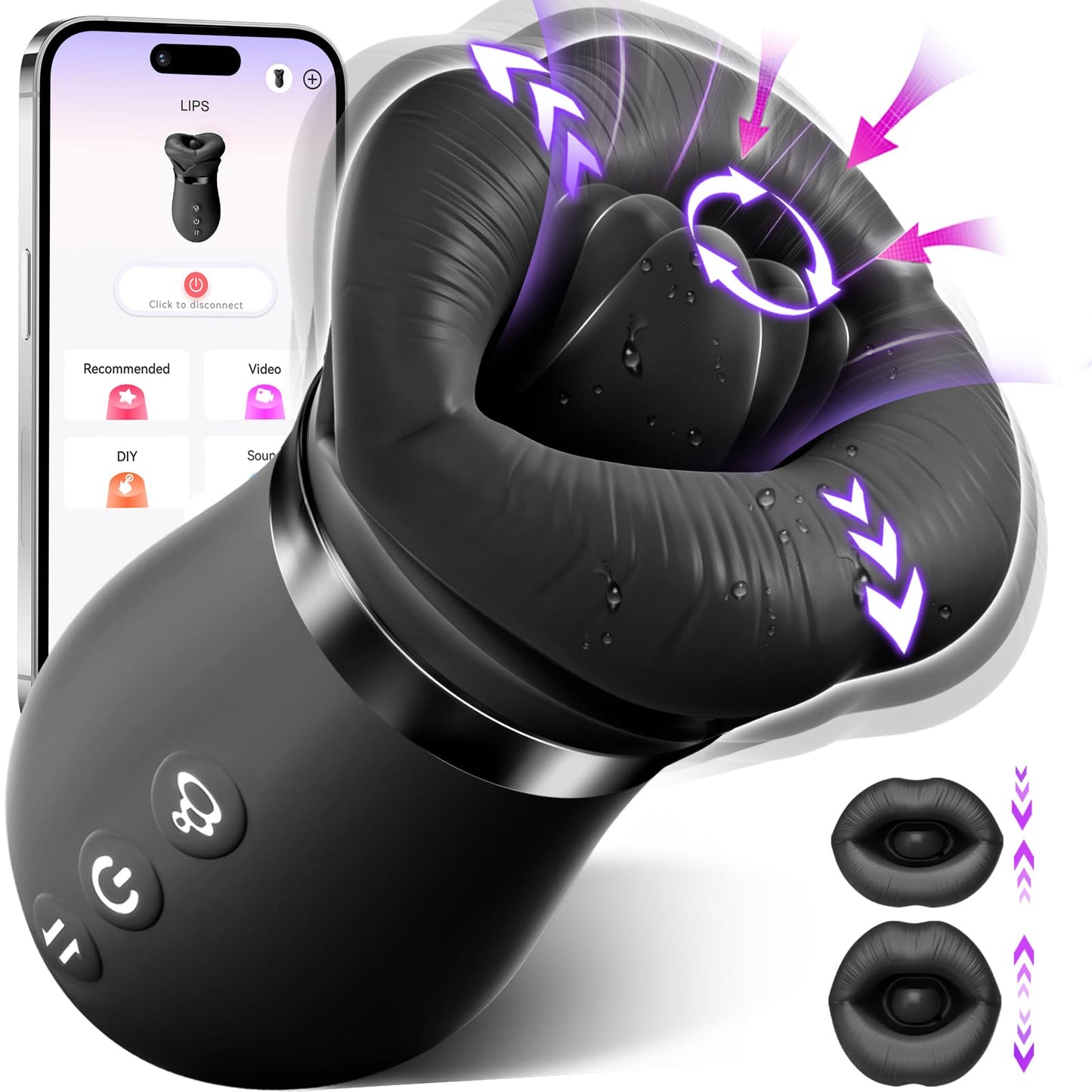 5 IN1 Mouth Sucking Vibrator Rose Sex Toy for Women Couple Adult Toys