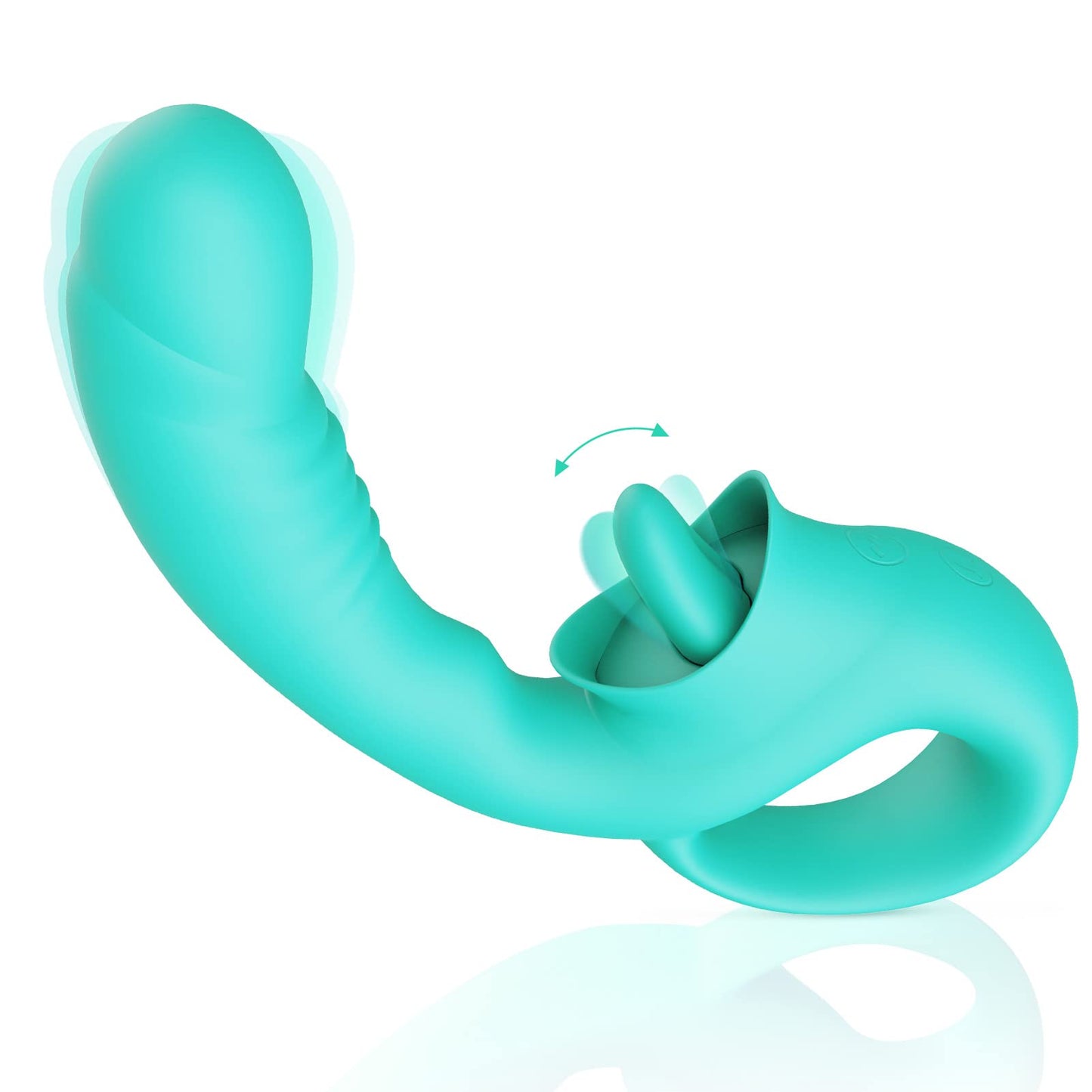 Realistic Dildo Clitoralis Stimulator for Women with 10 Licking & Vibrating Modes