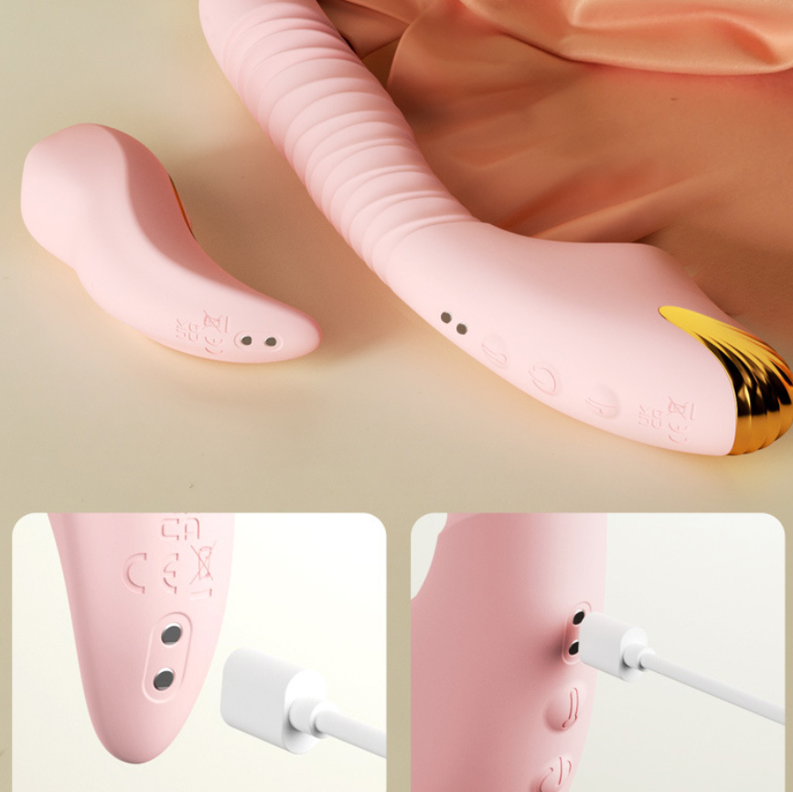 6in1 G-spot & Clitoral Suction Stimulator with APP Heating Thrusting Clit Nipple Anal Stimulator Adult Sex Toys for Woman